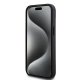 DKNY iPhone 15 / 14 / 13 vāciņš Leather Checkered Mono Pattern, melns