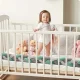 Бортик в кроватку Ricokids 2 м, мятно-серый