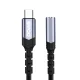 Аудиоадаптер BWOO BZ47 USB-C на 3.5 мм AUX, Черный
