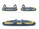 Bakalu Foldable Silicone Baby Bathtub KZ1015, Blue/Yellow