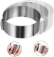 Kūkas veidne, apaļa tortes forma, regulējams konditorejas riņķis, 15 cm | Adjustable Cake Ring Baking Mold