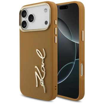 Karl Lagerfeld Karl Script Logo vāciņš iPhone 17 Pro Max - brūns | Phone Case Cover