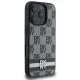 Dkny iPhone 16 Pro Max vāciņš Checkered Pattern & Printed Stripes, melns