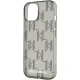 Karl Lagerfeld iPhone 15 / 14 / 13 vāciņš IML Mono KL Pattern & Cord, melns