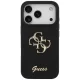 Guess iPhone 17 Pro vāciņš Silicone Big 4G Script, melns