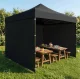 Раскладной садовый шатер тент для мероприятий 3x3 м MultiGarden, черный