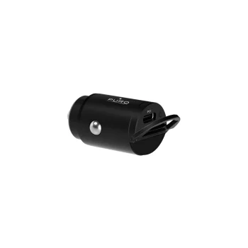Puro Mini 20W USB-C automašīnas lādētājs, melns