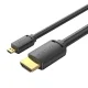 Vention AGIBF HDMI-D to HDMI-A Cable, 4K 60Hz, 1m, Black