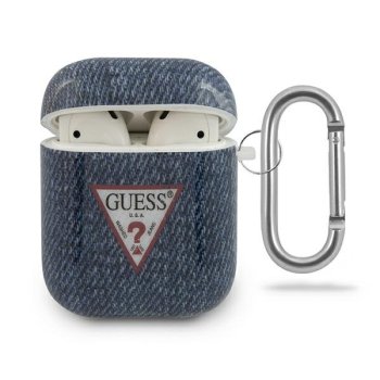 Чехол Guess для Apple AirPods 1 / 2 Jeans Collection, темно-синий