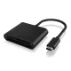 Картридер Icy Box IB-CR301-C3 Type-C USB 3.0, черный