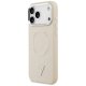 Guess Triangle Logo MagSafe vāciņš iPhone 17 Pro Max – bēšs | Phone Case Cover