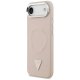 Чехол Guess Triangle Logo MagSafe для iPhone Air, Розовый