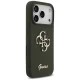 Guess iPhone 17 Pro Case Silicone Big 4G Script, Khaki