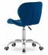 Leobert Avola Office Chair with Wide Backrest, Velour, Navy Blue