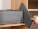 Tekstila organizators apģērbam un apakšveļai, pelēks, 28x28x13 cm