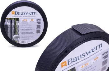 Лента для забора Bauswern Premium 50x0.0475 м, 700 г/м², RAL7016, темно-серая