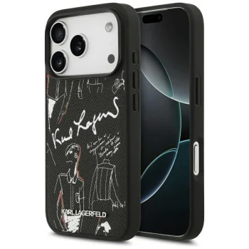 Karl Lagerfeld MagSafe чехол с фактурным рисунком и логотипом для iPhone 17 Pro –...