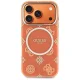 Guess IML Peony Dot MagSafe MagCase iPhone 17 Pro – oranžs | Phone Case Cover