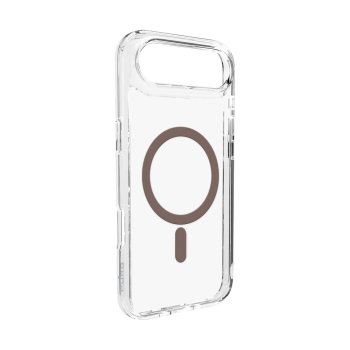 Puro Lite Mag Case for iPhone 17 Air, Transparent with Brown Ring