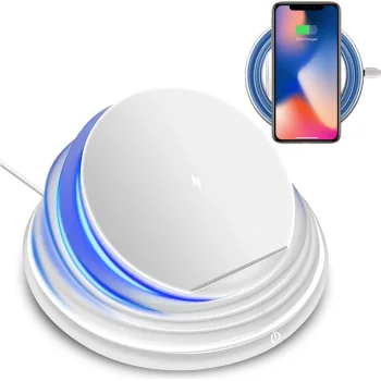 Беспроводное индукционное зарядное устройство Qi Fast 10W USB-C