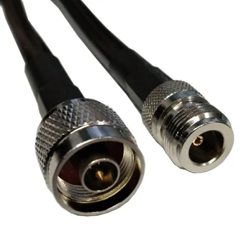 Коаксиальный кабель LMR-400, 0.5м, N-male - N-female, черный