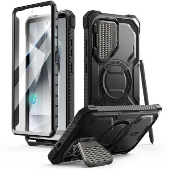 Supcase IBLSN Armorbox Mag vāciņš priekš Samsung Galaxy S25 Ultra, melns