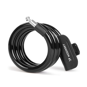 Wozinsky WPB-01R pārnēsājamā velosipēda slēdzene ar pretzagļu tērauda trosi un 2 atslēgām elektriskajiem...