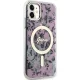 Чехол Guess для iPhone 11 / XR Flower MagSafe, розовый