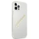 Чехол Guess для iPhone 12 Pro Max Vintage Script, прозрачный