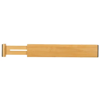 Atvilktņu Organizators Regulējams Bambusa Atdalītājs 34-43,5cm, 1gab. | Drawer Organiser Adjustable Bamboo Separator