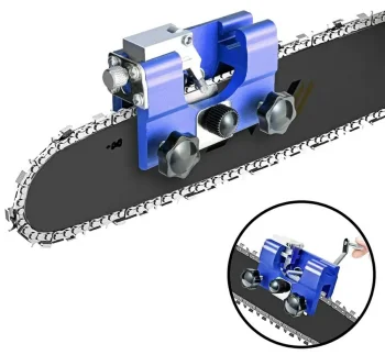 Universāls motorzāģa ķēdes asinātājs, zils