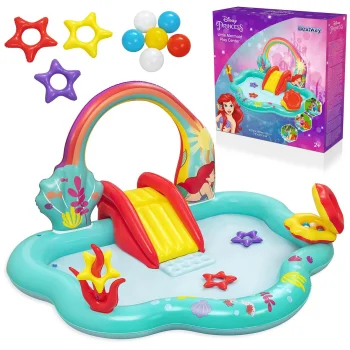 Надувной игровой центр Bestway 91097 Русалочка 221x193x117 см