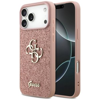 Guess Fixed Glitter Big 4G Phone Case Cover iPhone 17 Pro Max - Pink