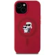 Чехол Karl Lagerfeld Silicone Karl&Choupette MagSafe для iPhone 15, Красный