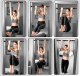 4Fizjo Adjustable Pull Up Bar for Doorway Portable Workout Body Training Fitness for Home Gym