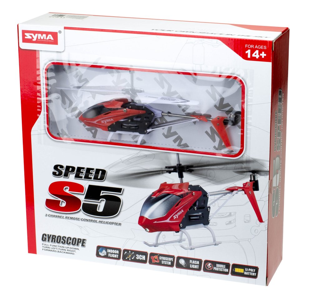 Radio-Controlled RC Helicopter Syma S5 Red (6)