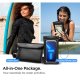 Spigen A621 Universal Waterproof Phone Case and Waist Crossbody Bag, Black