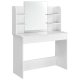 Modern Vanity Table with Large Mirror and Shelves ModernHome