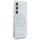Karl Lagerfeld Rhinestones vāciņš Samsung Galaxy S25, caurspīdīgs
