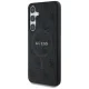 Guess Leather 4G Colored Ring MagSafe vāciņš Samsung Galaxy S25, melns
