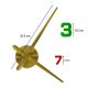 Large DIY Wall Clock Sticker 80-90 cm with Colorful Numbers, Gold
