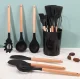 Набор кухонных принадлежностей Bakalu 12 шт., черный