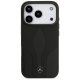 Mercedes iPhone 17 Pro vāciņš Leather The Move MagSafe, melns