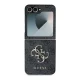 Чехол Guess Leather 4G Metal Logo для Samsung Galaxy Z Flip 6, Черный