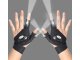 Work Gloves for Two Fingers with LED Light and Flashlights, 2 pcs.