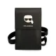 Karl Lagerfeld металлическая сумка для телефона Karl Head – чёрная