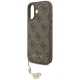 Чехол Guess для iPhone 17 4G Charms Collection MagSafe, коричневый