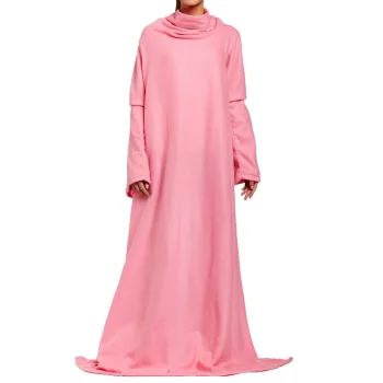 Flīsa sega ar piedurknēm Snuggie, rozā