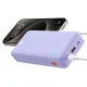 Baseus Airpow Fast Charge Power Bank 20000mAh 20W Nebula Purple? ar vienkāršu sēriju, kas satur universālu USB uz C...