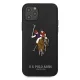 Apple iPhone 12 Pro Max 6.7\" US Polo Embroidery Collection Case Cover (USHCP12LPUGFLBK), Black